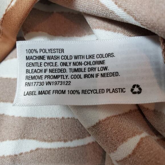 A New Day Women’s Brown Zebra Striped Slip Dress 90s Casual Evening Size XXL - Picture 8 of 8